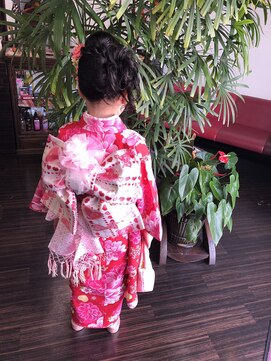 美容 和らく 七五三のお着付け