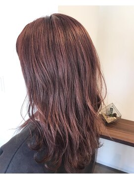 フープヘアー(HOOP.HAIR) スモーキーピンクレイヤーカット