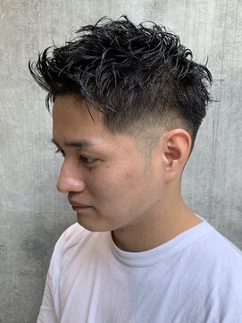 ベレーザ 渋谷(BELEZA) 束間ワイルドアップバングツイストスパイラルくせ毛風パーマ
