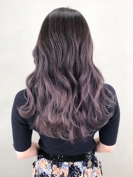 アルバム 銀座(ALBUM GINZA) ブルーラベンダー_フリンジウェーブセシルカット_ba298013