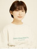黒髪/グレーベージュ/レイヤーロング/前髪パーマ[新宿駅]