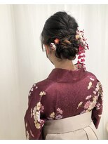 卒業式ヘアセット×袴着付け♪yu