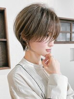30代40代50代耳かけショート前髪なしハンサムショートカット
