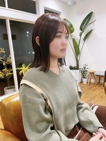 コムヘアー(COM HAIR)&nbsp;ボブ。ピンクブラウン。