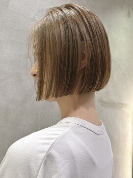 ロンドネートゥル 新潟(Lond naitre) ミルクティーベージュボブ　（新潟/万代）