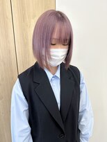 ヴィンスジオ 岐阜駅南(vince gio)&nbsp;ピンクラベンダー/ケアブリーチ2回以上/髪質改善/岐阜