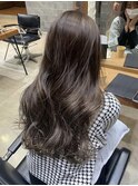 透明感カラーミルクティーベージュカラー髪質改善韓国ヘア