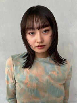 ノイ(noi) 顔周りレイヤーカットくびれヘアミルクティーベージュカラー