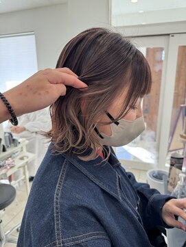 ベルバイグレイス(BELLE by grace) イヤリングカラー/ブラウン/ベージュ