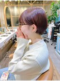 ウェーブミディアム似合わせカットメルティカラーショート/大宮