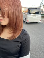 へアサロンアンドカフェガーデン(hair salon&cafe GARDEN)&nbsp;ブリーチありカラー/カシスピンク/顔まわりレイヤー