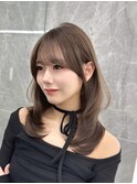 ミディアムレイヤーイメチェン美髪韓国