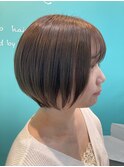 束感ショート/フォギーベージュ