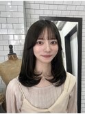 【広島韓国ヘア】韓国ミディアムレイヤー×オリーブブラウン！