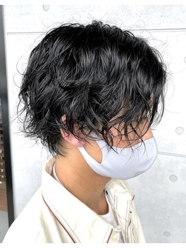 ヌク(Nuku.) かきあげツイストスパイラル＿パーマ＿センターパート