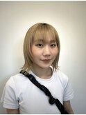 切りっぱなしボブ/フェイスレイヤー/レイヤーカット