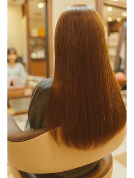 サプリス(suplis hair design) ナチュラル艶ストレート×ナチュラルブラウンロング