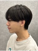 黒髪マッシュナチュラルマッシュメンズヘア韓国ツーブロック