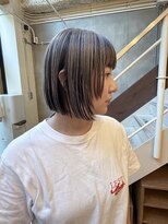 マッシュ 北堀江(MASHU)&nbsp;アンブレラカラー　ボブ　顔まわりカット