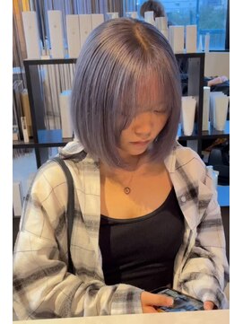 桃の木 ヘアー(桃の木 hair) ブルーベリーホワイトハイライト