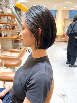 モリオ フロム ロンドン サッポロファクトリー店(morio FROM LONDON) 【morio】札幌ボブ　自然な丸みのかきあげボブ