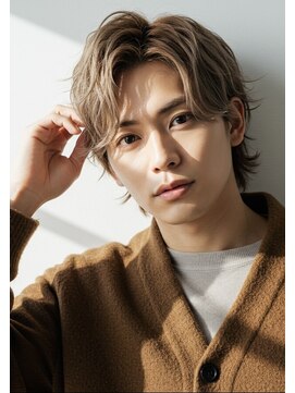 グッド(good！) 抜きっぱなしホワイトブロンド×ニュアンスパーマ