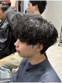 ラウンドマッシュシャドウパーマ波巻きパーマツイストスパイラル
