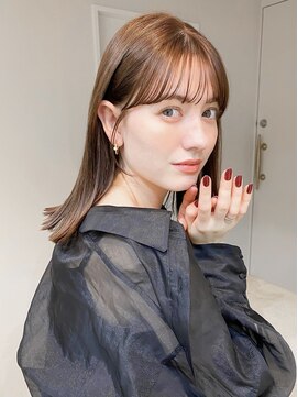 レア 表参道(L'ea) オリーブグレー/クラゲヘアー/ココアベージュ/小顔カット/黒髪