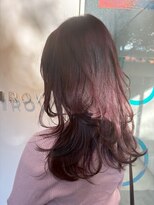 イロウ 山口どうもん店(IROW)&nbsp;ダブルカラー/ミディアムレイヤー/グレージュ/ブリーチなし