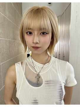 サンドパールス 仙台店(sand PALCE) 髪質改善/大人ガーリー/似合わせカット/ショートボブ前髪/仙台