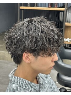 オーバルバイアピッシュ(OVARL by apish) 縦落ちスパイラル/メンズツイストスパイラル波巻き