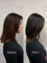 テネール(TENELE)&nbsp;ミディアムレイヤー　Premium髪質改善 20代/30代/40代 港区 赤坂