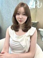 グロー オオミヤ アネックス 大宮(GLROW OMIYA ANNEX) ★ミディアムレイヤー ブリーチなし 前髪 顔周りカット