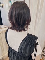 キャアリー(Caary) 福山美容室caaryレイヤーくびれボブピンクブラウン髪質改善20代