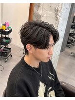 エイド 渋谷(aid) センターパートニュアンス毛流れパーマ