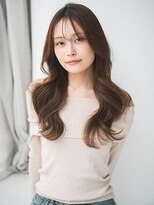 アンダーバーホワイト 鳳店(_WHITE)&nbsp;透明感ブラウンベージュ/レイヤーカット/フェイスレイヤー