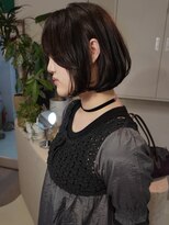 ソワ バイ ルシル(SOIE by Lucile)&nbsp;ボブ　内巻きボブ　透明感カラー　福島市