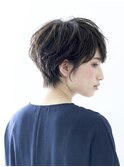 ひし形ショートボブ/大人ショートヘア/40代/50代/60代/表参道