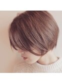 大人かわいい小顔ショートボブ×ベージュカラー〔Belle吉祥寺〕
