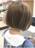 ☆Owll☆大人かわいい前下がり丸みショートボブデザインカラー