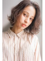 アリー 原宿 表参道(ALLY)&nbsp;[ALLY阿部]大人可愛いハニーベージュ×切りっぱなしボブ