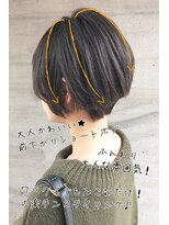 ヘアーレナータ 八王子(HAIR RENATA)&nbsp;30代40代☆大人可愛い丸みショートボブ×外国人風アッシュカラー