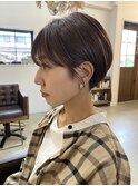 耳かけショートボブ