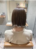 【DaVin中目黒】艶のある外ハネボブ　カーキベージュ