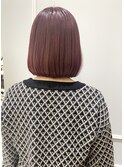 ブリーチカラー ショートバング 結べる長さのボブ☆
