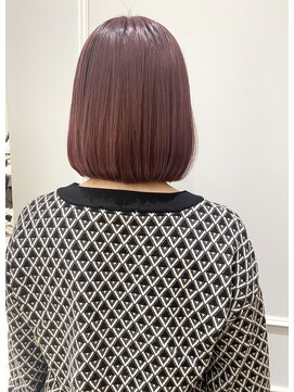 ネオリーブギンザ 銀座店(Neolive GINZA) ブリーチカラー ショートバング 結べる長さのボブ☆