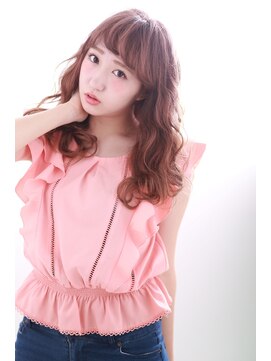 アディクト 東陽町西口(addict) あざと可愛いゆるふわカール＿ピンクベージュ＿ロング［東陽町］