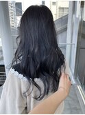 深めで可愛い！ブルーシルバーカラー