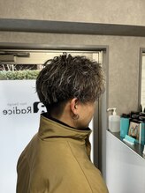 《波巻きパーマ×メッシュ》