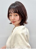 レイヤーカット/姫カット/ショートヘア/韓国風/シアーカラー
